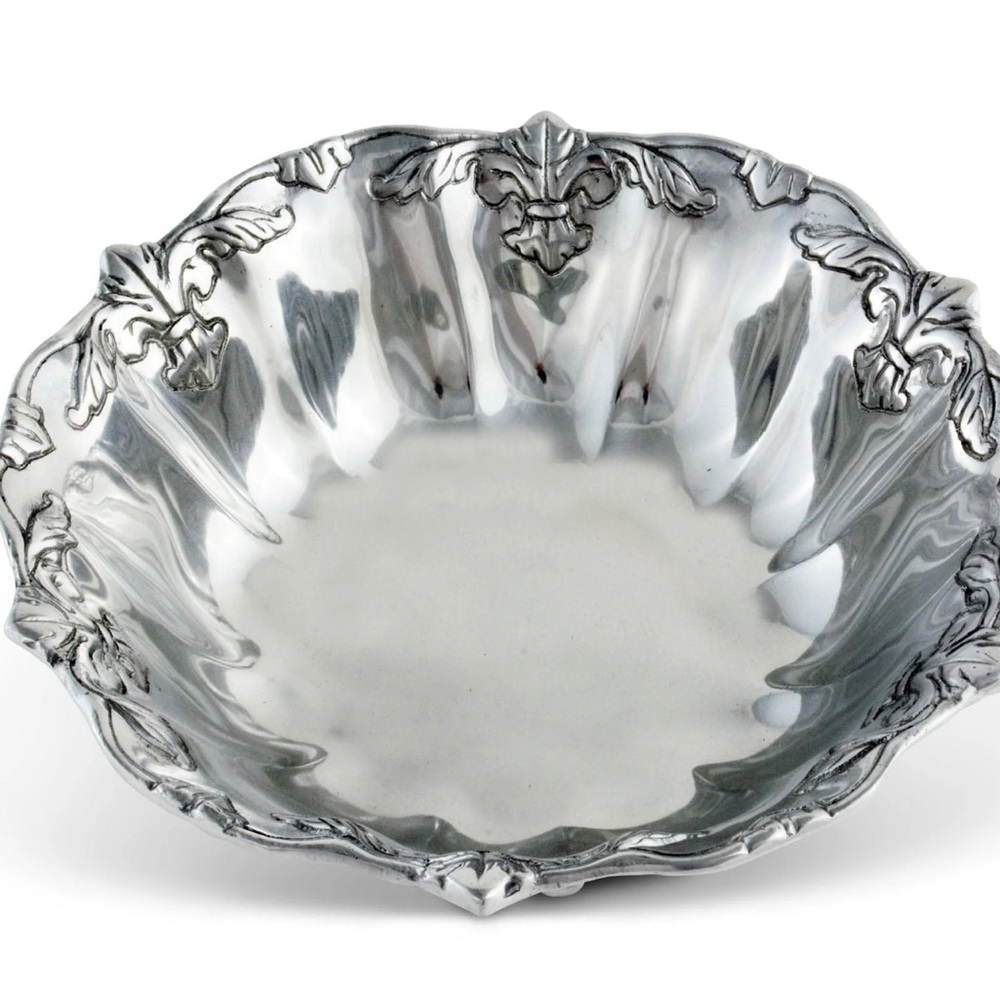 FLEUR-DE-LIS SALAD BOWL 12 - Picture 6 of 15